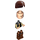 LEGO Han Solo with Black Vest and Reddish Brown Legs Minifigure (Smile)