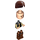 LEGO Han Solo with Black Vest and Reddish Brown Legs Minifigure (Smirk)