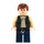 LEGO Han Solo with Black Vest with Pockets and Dark Blue Legs with Smooth Hair Minifigure