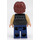 LEGO Han Solo with Black Vest with Pockets and Dark Blue Legs with Wavy Hair Minifigure