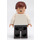 LEGO Han Solo with White Shirt with Wrinkles and Dark Brown Legs with Smooth Hair Minifigure