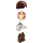 LEGO Han Solo con Bianco Maglietta con Wrinkles e Reddish Marrone Gambe (Smile) Minifigure