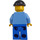 LEGO Harbour Worker med Sort Strikket Kasket Minifigur