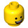 LEGO Hard Hat Emmet Minifigure Head (Recessed Solid Stud) (3626 / 15893)