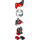LEGO Harley Quinn Noir/rouge avec Roller Skates Figurine