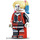 LEGO Harley Quinn with Eye Shadow and Bright Light Yellow Hair Minifigure