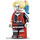 LEGO Harley Quinn met Eye Shadow en Bright Light Geel Haar minifiguur