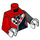 LEGO Harley Quinn with Helmet and Cape Minifig Torso (973 / 76382)