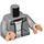 LEGO Harry Potter (Gray Jacket over White Shirt) Minifig Torso (973 / 76382)