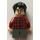 LEGO Harry Potter с Тъмно червено Plaid Риза и Сив Крака Минифигурка