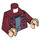 LEGO Harry Potter with Dark Red Plaid Shirt and Minifig Torso (973 / 76382)