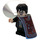 LEGO Harry Potter med Gryffindor Robe Open og Korte ben med Invisibility Cloak Minifigur