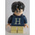 LEGO Harry Potter with &#039;H&#039; on Dark Blue Pullover, short legs Minifigure