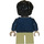 LEGO Harry Potter mit &#039;H&#039; auf Dark Blau Pullover, Kurz Beine Minifigur