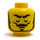 LEGO Head Dual Sided Black Eyebrows, Moustache and Beard, Raised Right Eyebrow (Recessed Solid Stud) (3626)