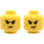 LEGO Head Female Black Eyebrows And Beauty Mark (Recessed Solid Stud) (3626)