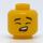 LEGO Head Male Black Eyebrows (Recessed Solid Stud) (3626 / 37061)