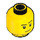 LEGO Head Male with Smirk and Beard Stubble (Recessed Solid Stud) (3626 / 37487)