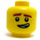 LEGO Hlava Reddish Hnědá Eyebrows a Freckles Vzor (Zapuštěný pevný cvoček) (3626 / 33849)