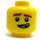 LEGO Hoofd Reddish Brown Eyebrows en Freckles Patroon (Verzonken Solid Stud) (3626 / 33849)
