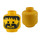 LEGO Head with Black Beard (Safety Stud) (3626)