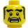 LEGO Head with Black Eyebrows, Sideburns and Mustache (Recessed Solid Stud) (3626 / 34408)