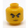 LEGO Pää jossa Bushy Eyebrows, grim (Turvanuppi) (15009 / 93619)