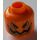 LEGO Head with Carved Pumpkin Decoration (Recessed Solid Stud) (3626 / 25960)