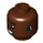 LEGO Kopf mit Clenched-Zähne Smile und Hearing Aid (Einbau-Vollbolzen) (3626 / 100320)