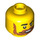 LEGO Head with Dark Orange Moustache and Beard (Recessed Solid Stud) (3274 / 103184)