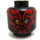 LEGO Head with Darth Maul Decoration (Crimson Dawn) (Recessed Solid Stud) (3626 / 67344)