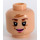 LEGO Head with Delores Umbridge Decoration (Recessed Solid Stud) (3626)