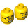 LEGO Head with Glasses (Recessed Solid Stud) (3626 / 75411)