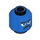 LEGO Head with Grumpy Face (Recessed Solid Stud) (3274)