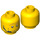 LEGO Head With Headset (Safety Stud) (3626 / 86701)