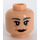 LEGO Head with Madame Hooch Decoration (Gray Eyebrows) (Recessed Solid Stud) (3626)