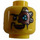 LEGO Head with Mechanical Eyepatch and Fu Manchu Moustache (Recessed Solid Stud) (3626)