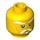 LEGO Head with Moustache, Goatee and Eyebrows (Safety Stud) (93622 / 94408)