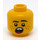 LEGO Hoofd met Open Mond met Twee Tanden en Freckles (Verzonken solide nop) (3626 / 100969)