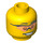 LEGO Head with Orange Goggles (Safety Stud) (96581 / 98272)