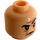 LEGO Head with Severus Snape Decoration (Thick Wrinkles) (Recessed Solid Stud) (3626)