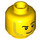 LEGO Head with Smirk and Stubble Beard (Recessed Solid Stud) (3626 / 37501)