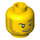 LEGO Hoofd met Stubble en Arched Eyebrow (Verzonken Solid Stud) (13516 / 74681)