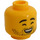 LEGO Head with Stubble and Smile (Recessed Solid Stud) (3626 / 100989)