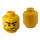 LEGO Hoved med Skægstub, Scar og Crooked Smile (Forsænket solid knops) (10260 / 14759)