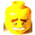 LEGO Kopf mit Dick Brown Eyebrows (Sicherheitsbolzen) (3626)