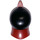 LEGO Headdress mit Schwarz oben und Dark rot Feder (48679)