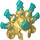LEGO Headdress met Dark Turquoise Messen (69576 / 71547)