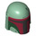 LEGO Helmet with Sides Holes with Dark Red and Dark Green (84139 / 105747)