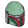 LEGO Casco con Lados Agujeros con Rojo oscuro Boba Fett Marcas (3807 / 104328)